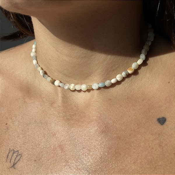 CHOKER AMAZONITA MESCLADO-HARMONIA