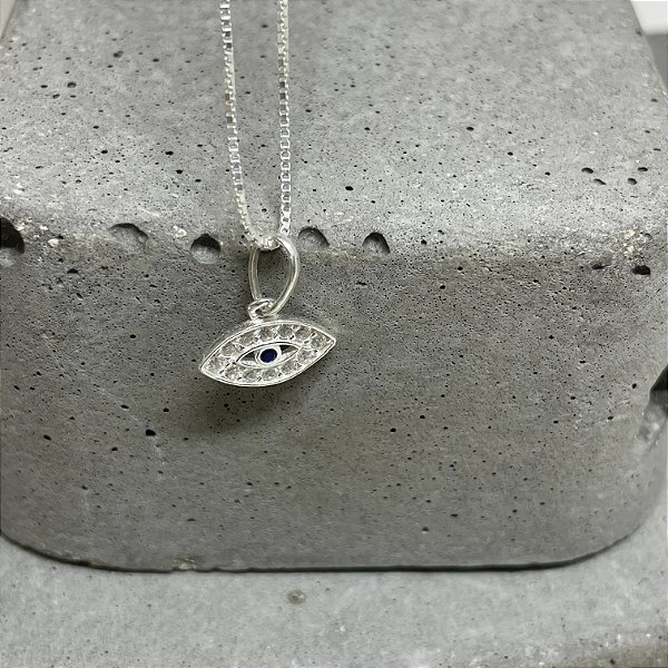 PINGENTE OLHO GREGO CRAVEJADO