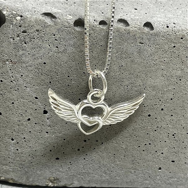 PINGENTE CORAÇÃO ASA