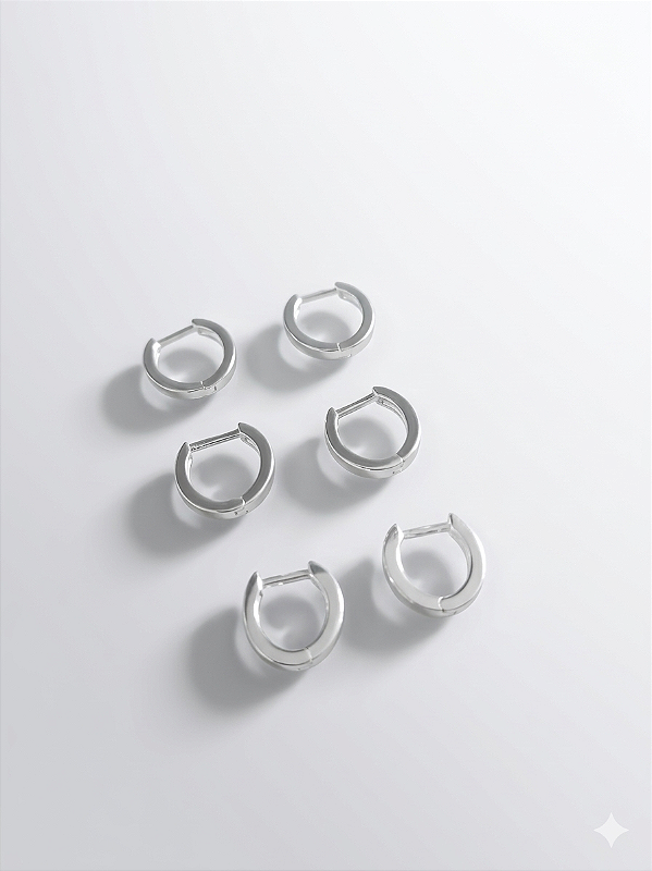 TRIO LISO OVAL CLICK