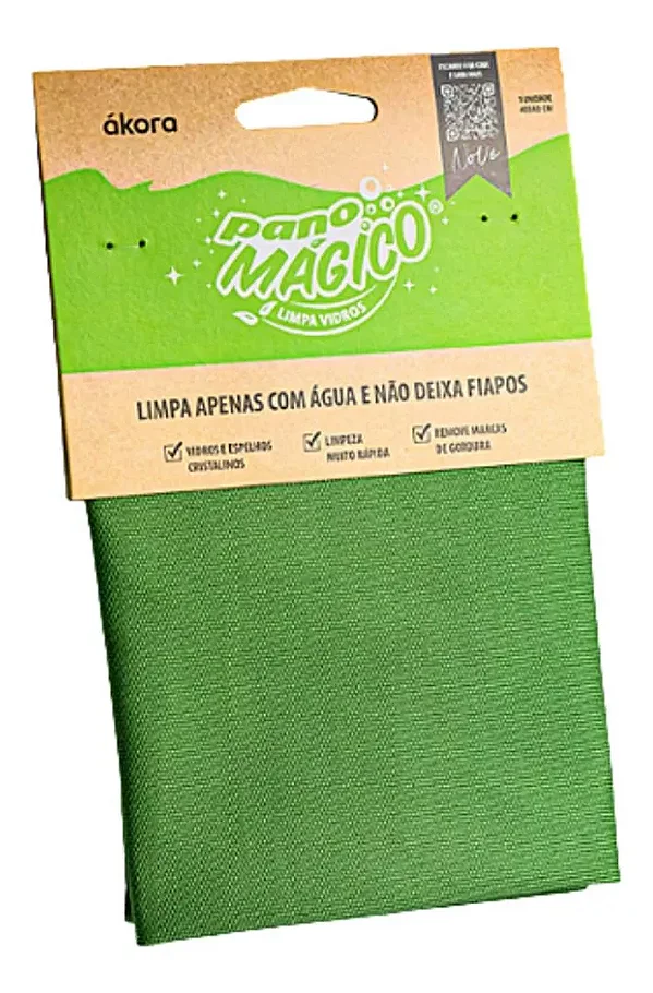PANO MÁGICO - Pano Limpa vidros sem fiapos - Ákora