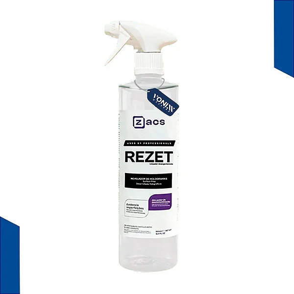 Rezet Zacs Revelador de Holograma Descontaminante de Pintura e Vidro 500ml Spray