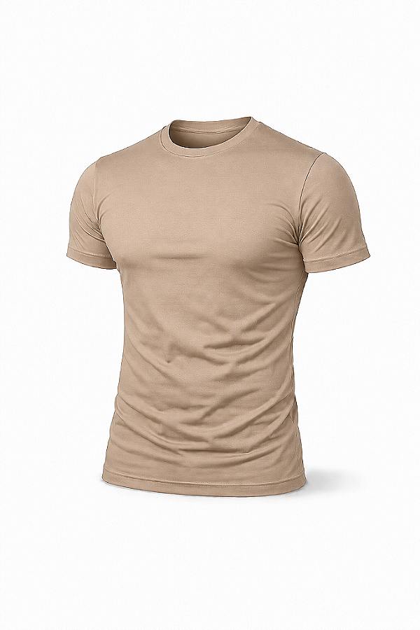 Camiseta Algodão Egípcio Premium - (Cappuccino)