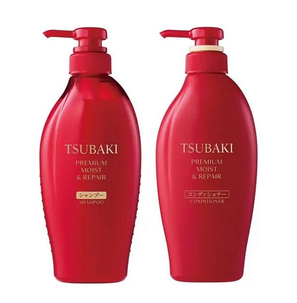 Tsubaki - Premium Moist & Repair - Kit Shampoo 450ml e Condicionador 450ml (Made in Japan