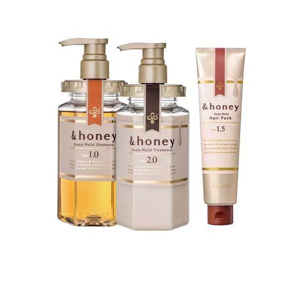 &honey - Deep Moist Ritual - Trio Completo (Steps 1.0 440ml + 1.5 130g + 2.0 445g)