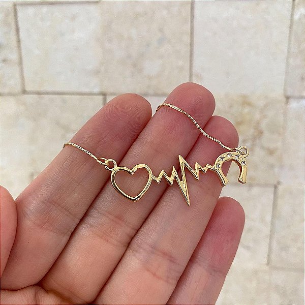 Gargantilha Feminina Batimentos com Ferradura