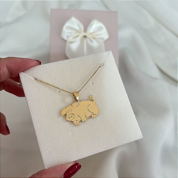 Colar Feminino Suíno Chic