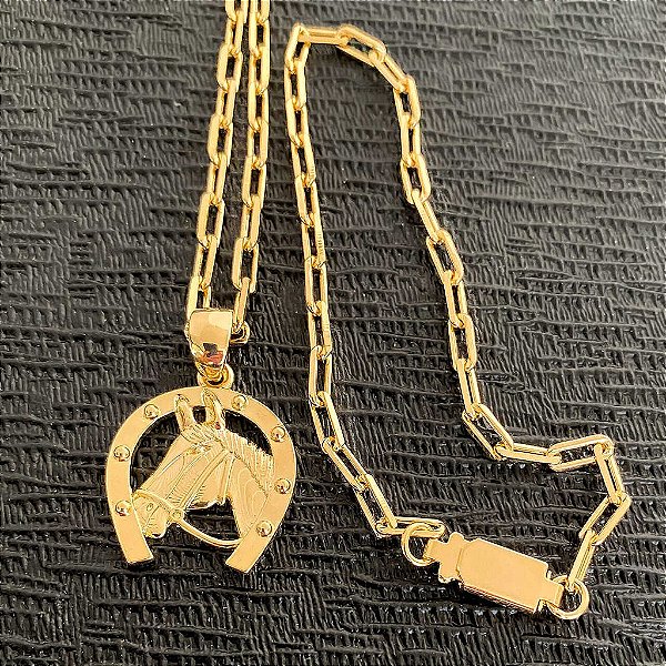 Conjunto Masculino Cavalo na Ferradura Equestre com Cordão Cartier