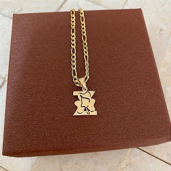 Colar Masculino Zootecnia com Cordão 3x1