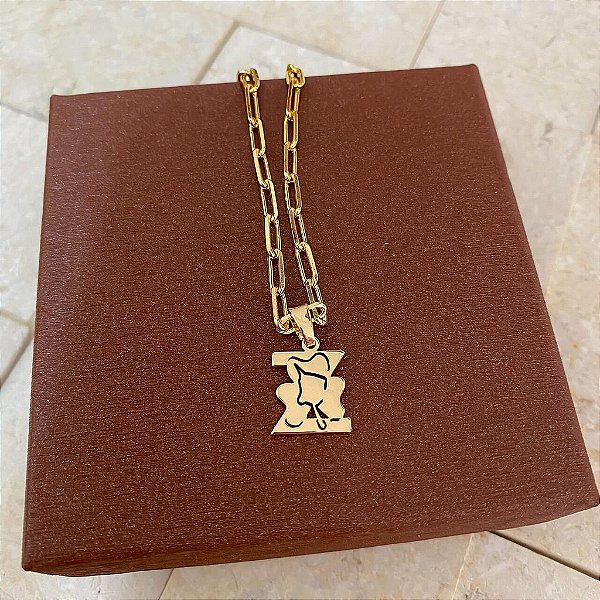 Colar Masculino Zootecnia com Cordão Cartier