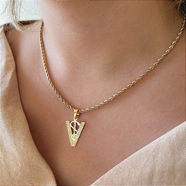 Colar Feminino Veterinária com Cordão Baiano