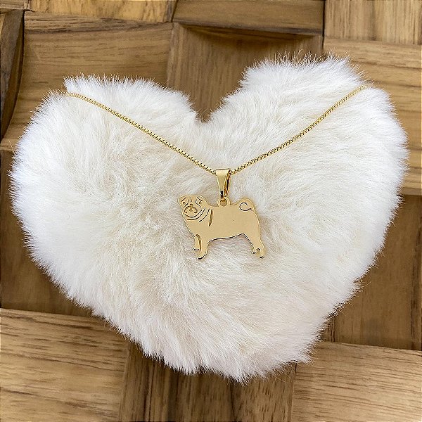 Colar Feminino Raça Pug