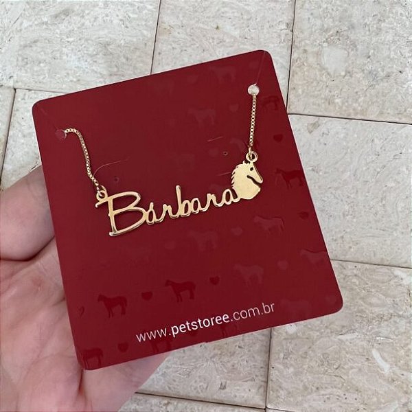Colar Personalizado Bárbara com Cavalo