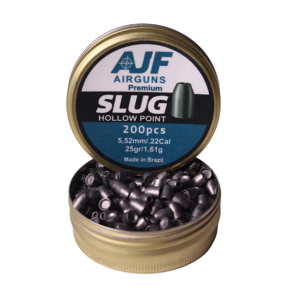 Chumbinho Slug 5.52mm .217 | 25gr | Ajf Airguns | 200un.