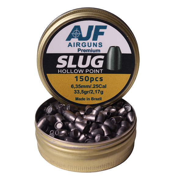 Chumbinho Slug 6.35mm | 33,5gr | Ajf Airguns | 150un