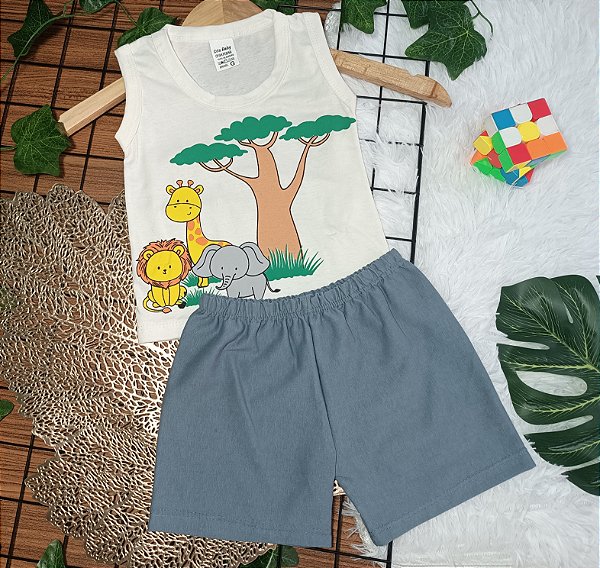 Conjunto Baby Regata Safari