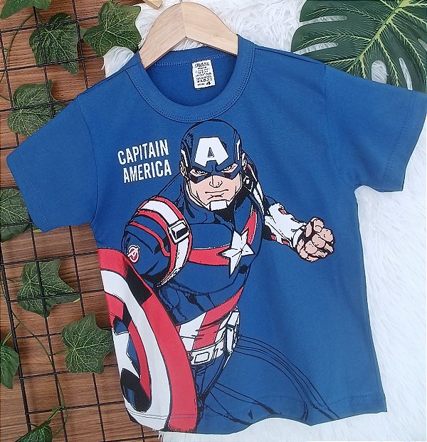 Camiseta Infantil do Capitão América