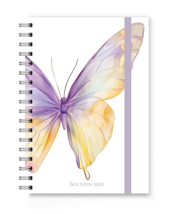 Caderno A5 Florart Borboleta
