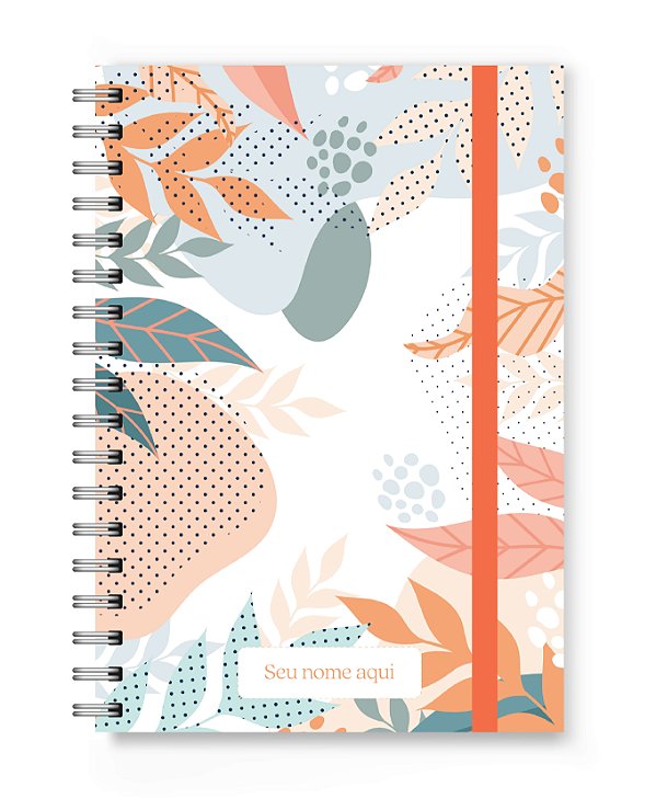 Caderno A5 Florart Folhas