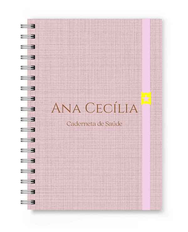Caderneta de Saúde Florart Rosa Textura