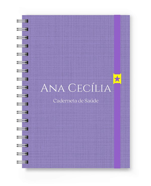 Caderneta de Saúde Florart Roxo Textura