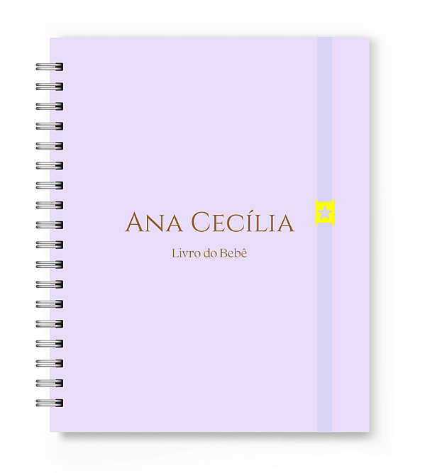 Livro do Bebê Florart Lilás Liso