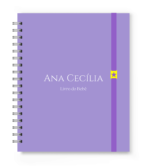 Livro do Bebê Florart Roxo Liso