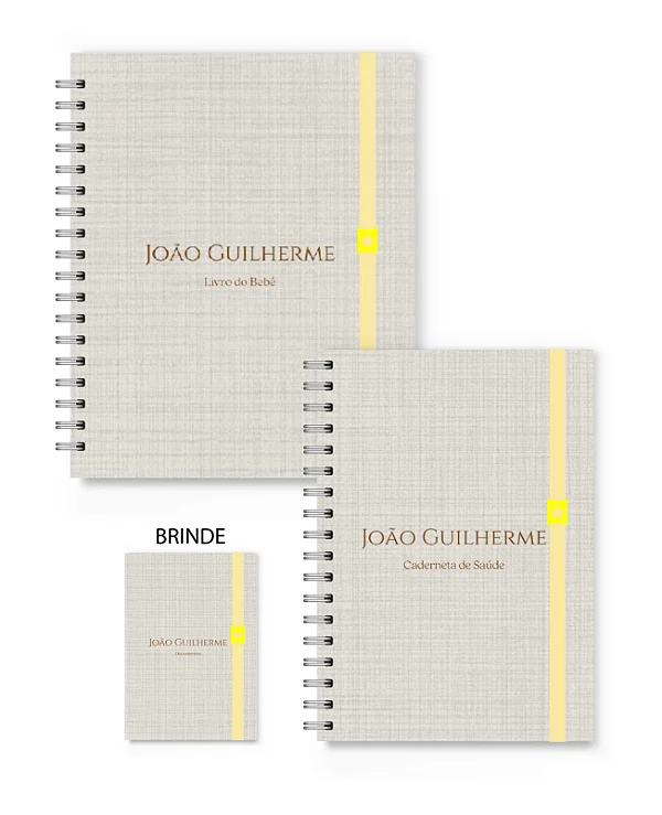 Kit Florart Livro + Caderneta Bege Textura