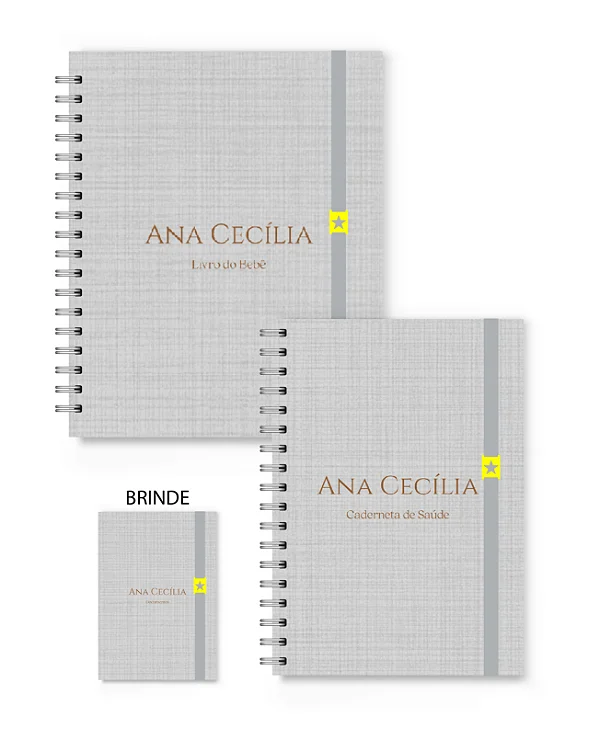 Kit Florart Livro + Caderneta Cinza Textura