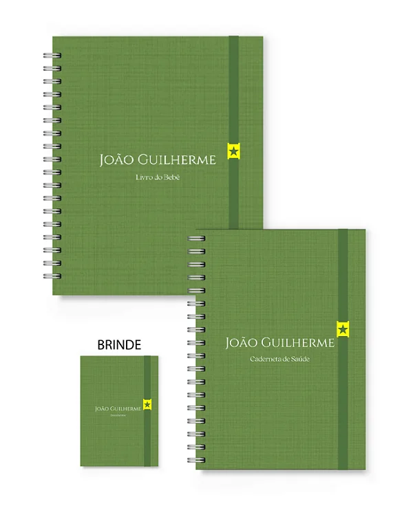 Kit Florart Livro + Caderneta Verde Textura