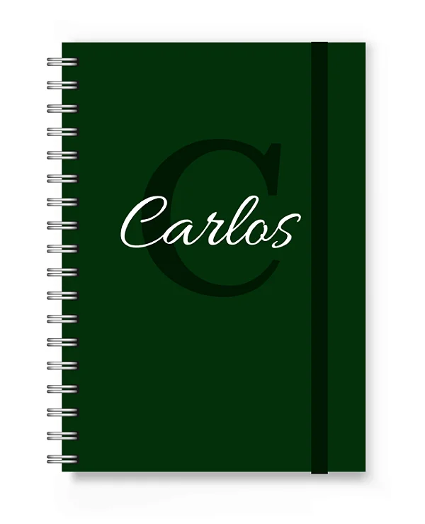 Caderno A5 Florart Alfabeto Verde