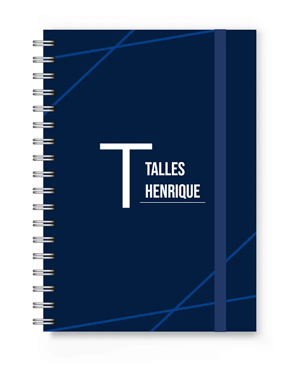 Caderno A5 Florart Alfabeto Azul