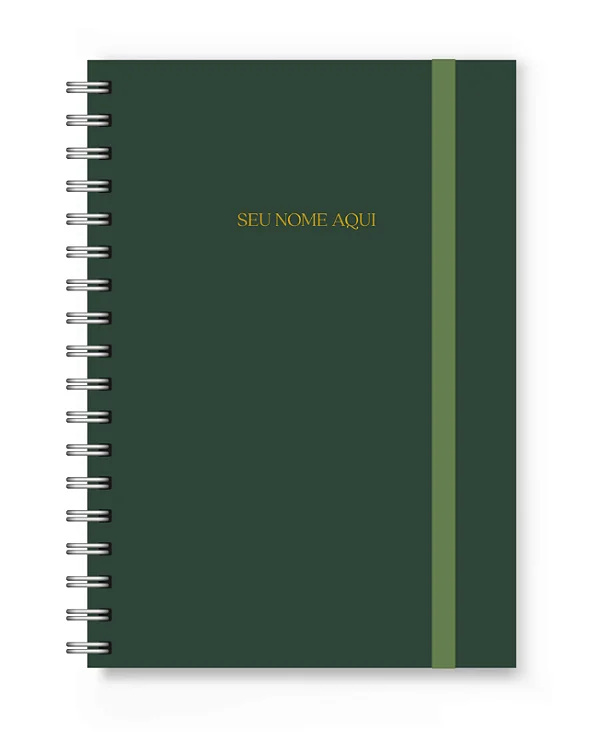 Caderno A5 Florart Verde