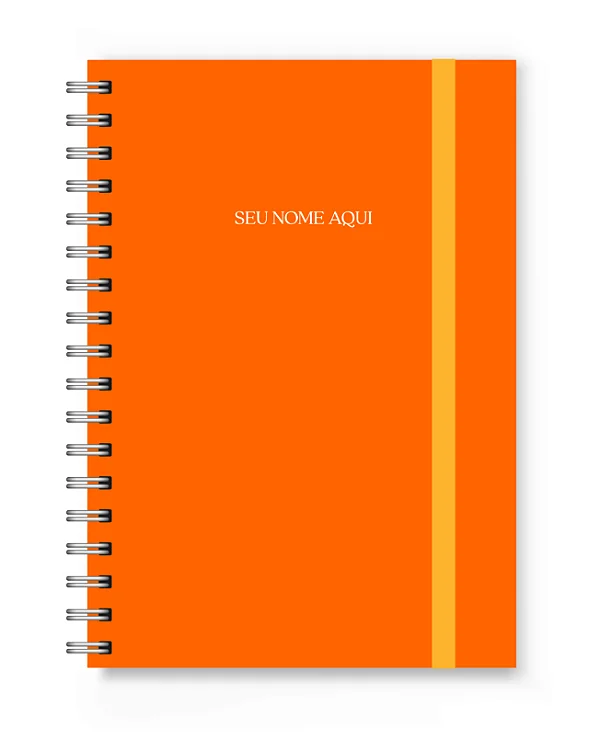 Caderno A5 Florart Laranja