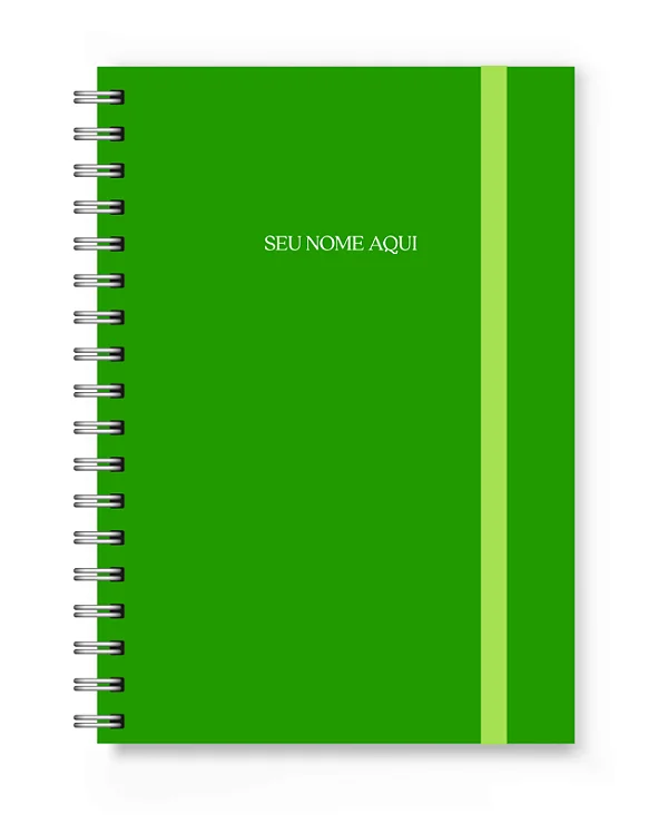 Caderno A5 Florart Verde Limão