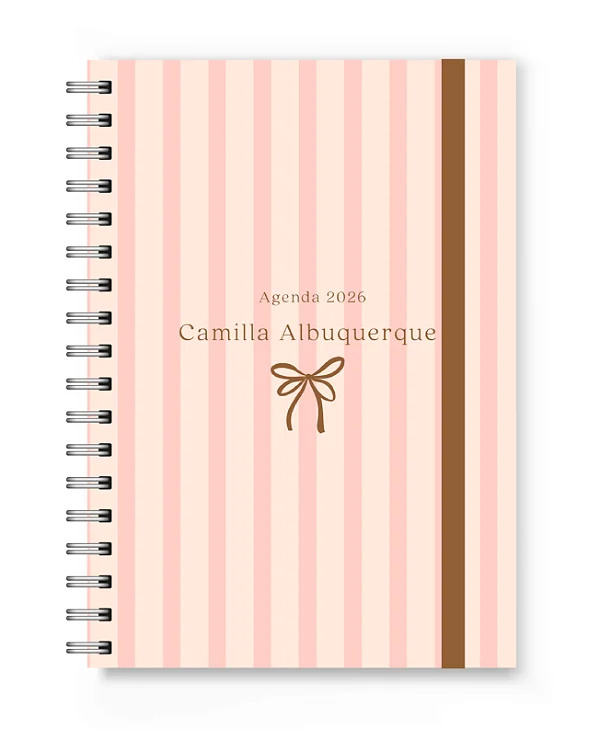 Agenda 2026 Florart Listrada Rosa