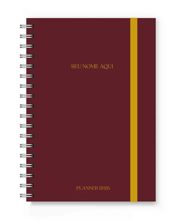 Planner 2026 Florart Vinho
