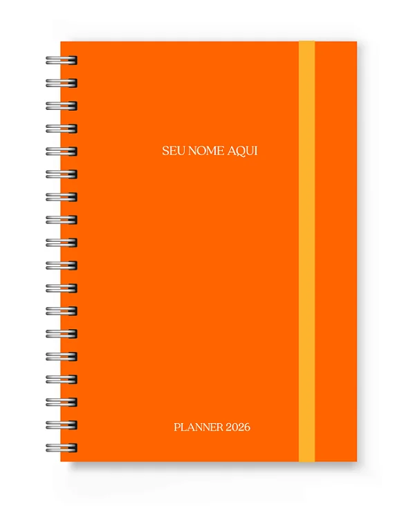 Planner 2026 Florart Laranja