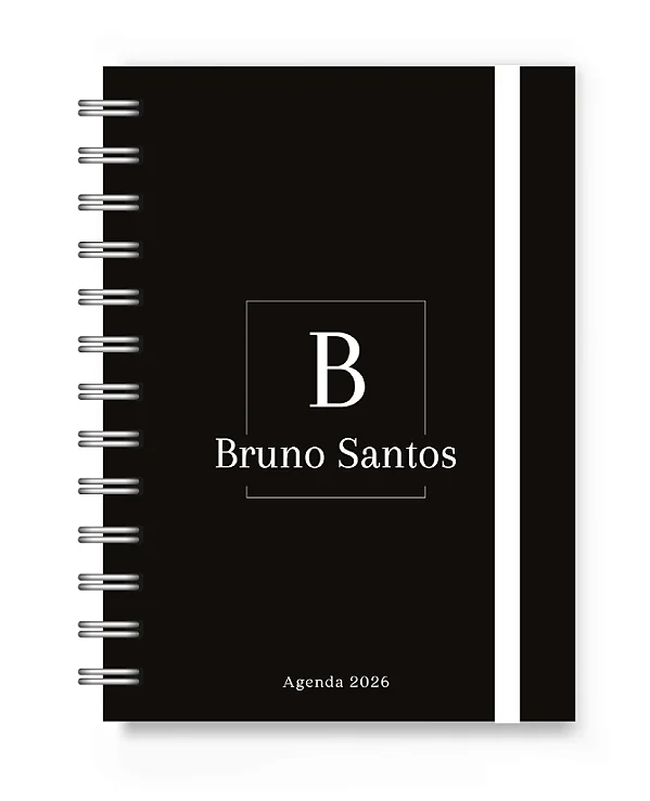 Mini Agenda 2026 Florart Alfabeto Black