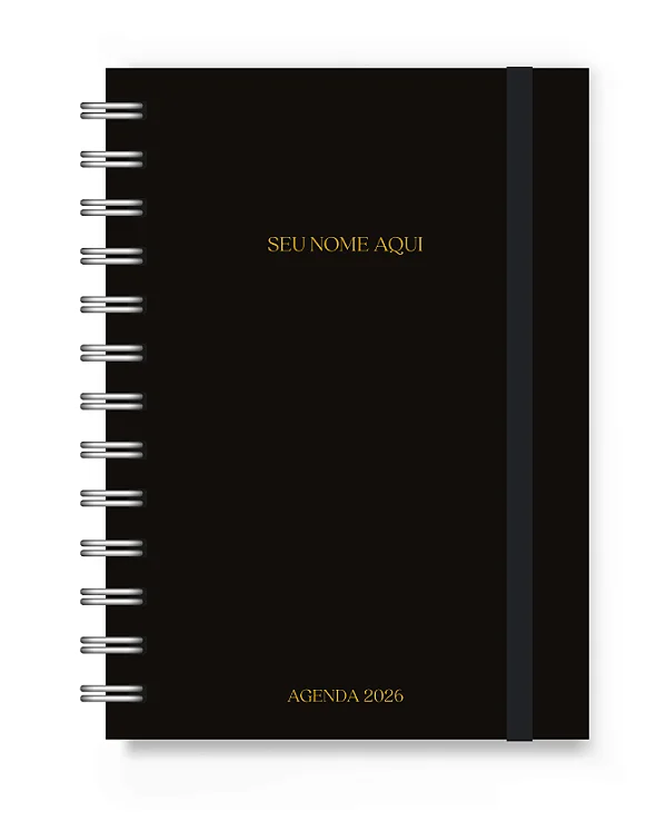Mini Agenda 2026 Florart Preta