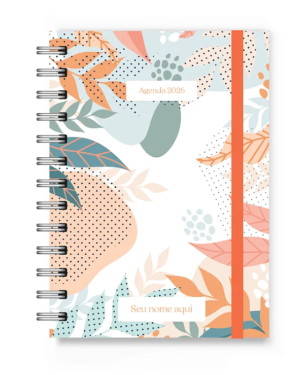 Mini Agenda 2026 Florart Folhas