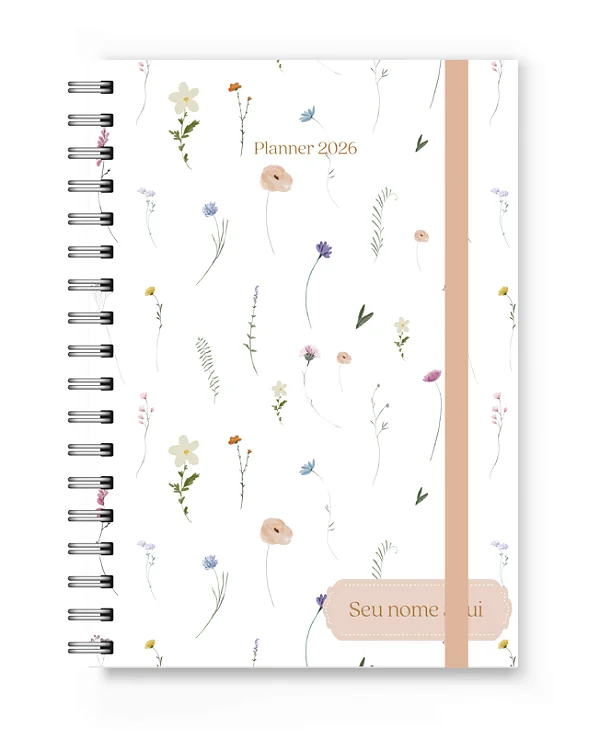 Planner 2026 Florart Floral Delicado