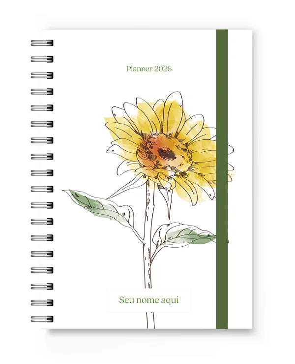 Planner 2026 Florart Girassol