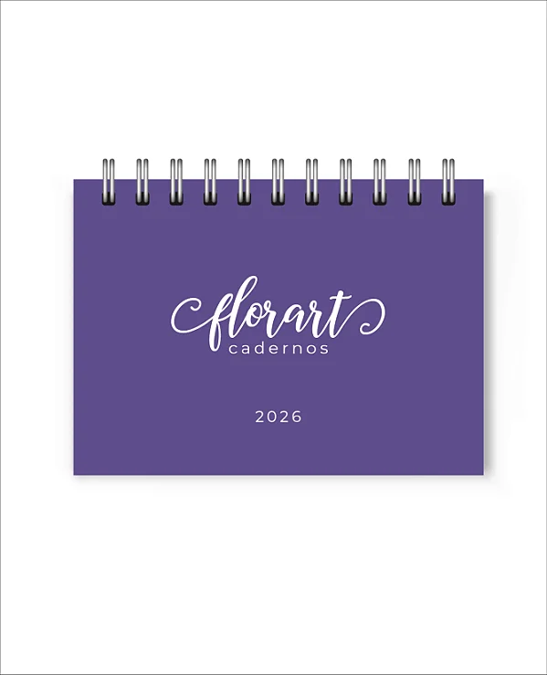 Calendário de Mesa 2026 com Sua Logo | Brinde Corporativo