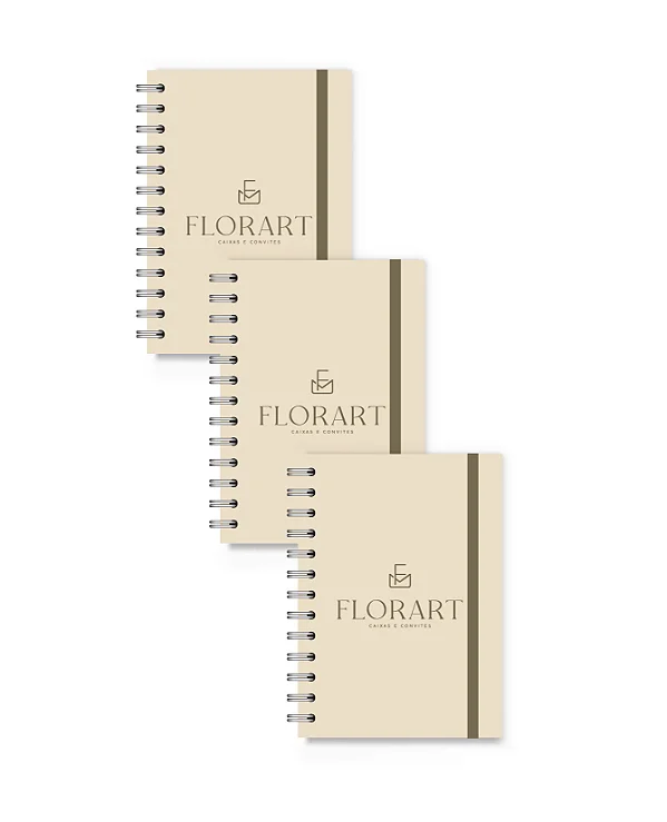 Kit com 50 Cadernetas A6 com Sua Logo | Brinde Corporativo