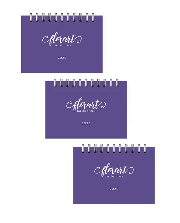 Kit com 50 Calendários de Mesa 2026 com Sua Logo | Brinde Corporativo