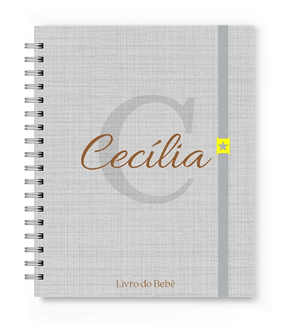 Livro do Bebê Florart Alfabeto Cinza Textura