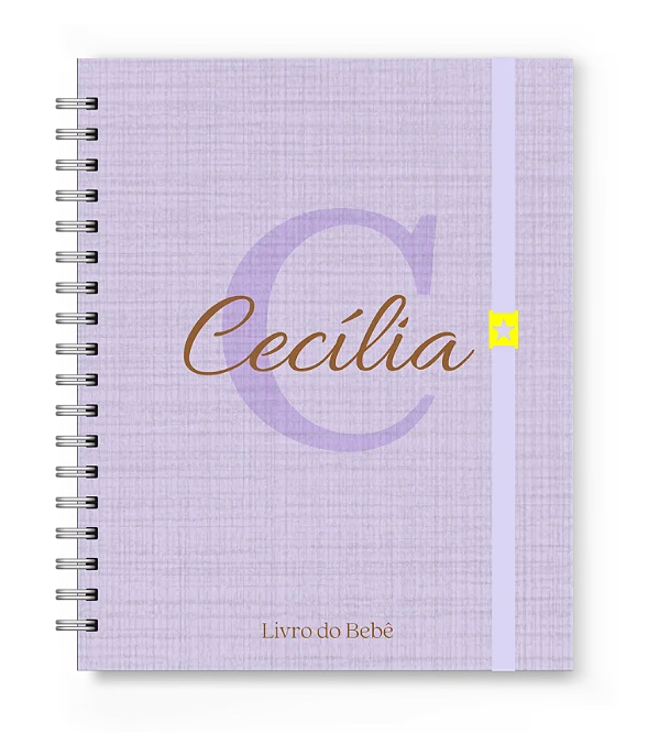 Livro do Bebê Florart Alfabeto Lilás Textura