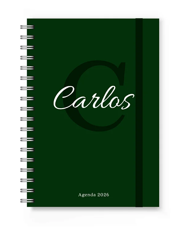 Agenda 2026 Florart Alfabeto Verde