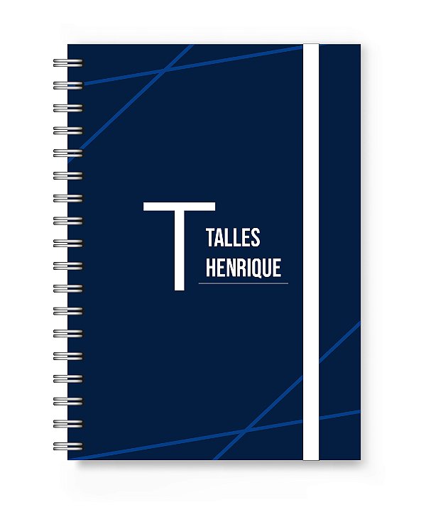 Caderno Personalizado Florart Alfabeto Azul